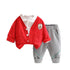Children's Spring and Autumn Cardigan Set